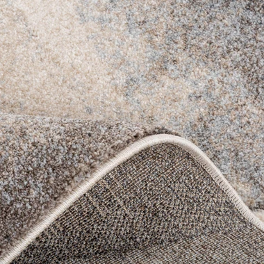 Koberec s abstraktným vzorom KERY, béžovo-sivý, 80x150 cm