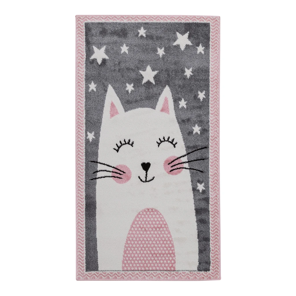 Sivý koberec, králik HAPPY 80x150 cm