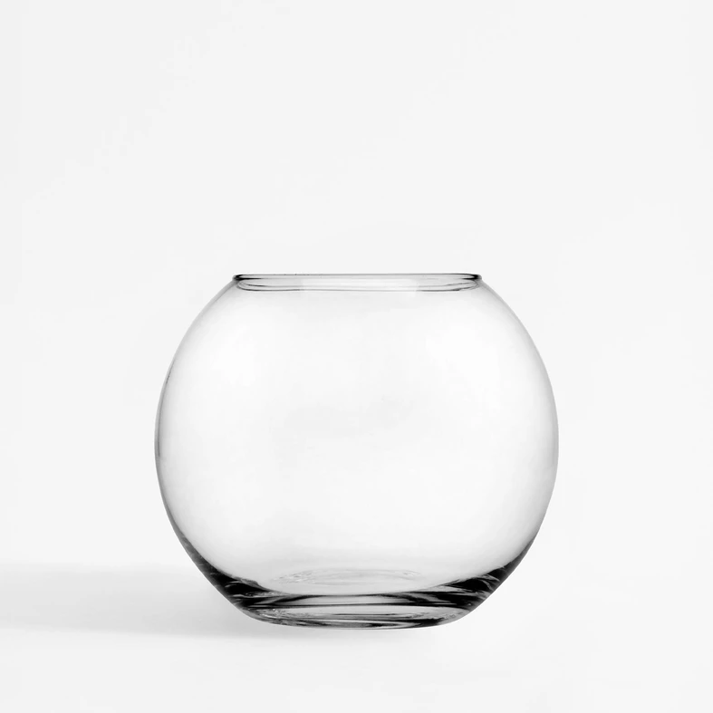 Priehľadná váza GUĽA 17 cm