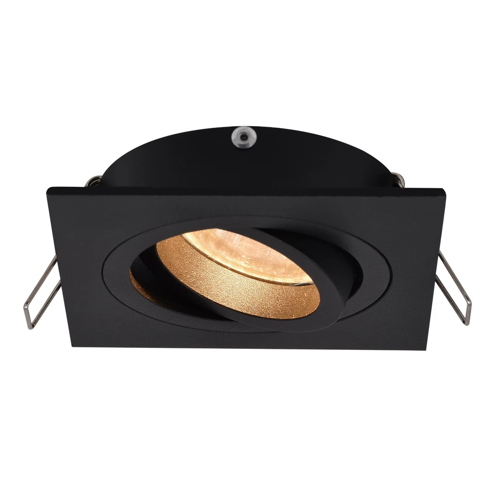 Zapustené bodové svietidlo s čiernym štvorcovým otvorom RONDOO