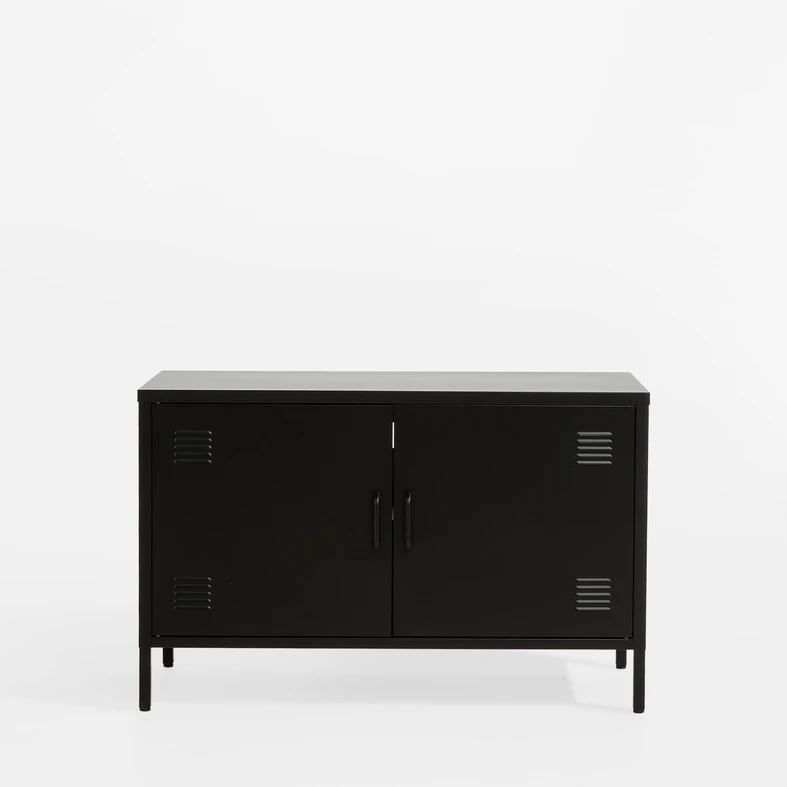 Komoda 2-dverová SOLANS čierna
