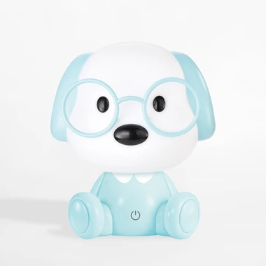 Nočná LED lampa modrá PES