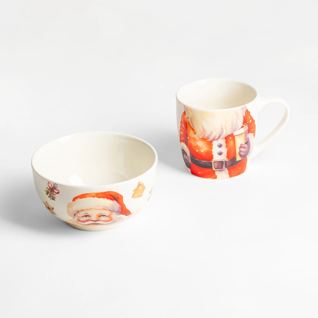 Vianočná súprava hrnček s miskou MIKULÁŠ