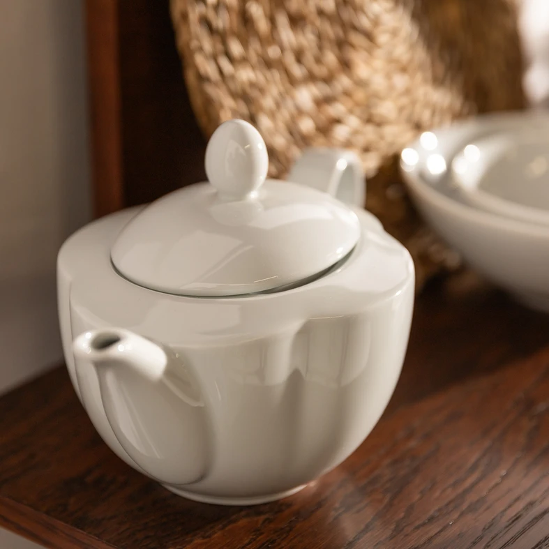 Čajová kanvica MILI biela 1,2 l