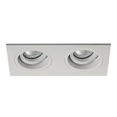 Halogénové 2-bodové svietidlo CHUCK DL2 SQUARE biele