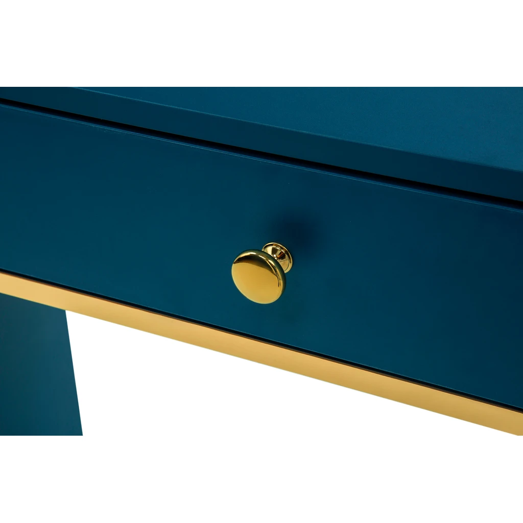 Toaletný stolík so zásuvkou tmavomodrý MARINE