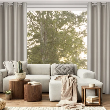 Záves do obývacej izby SELINA tmavobéžový 140x250 cm