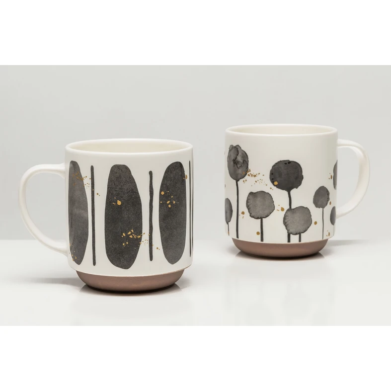 Porcelánový hrnček abstraktný motív 400 ml