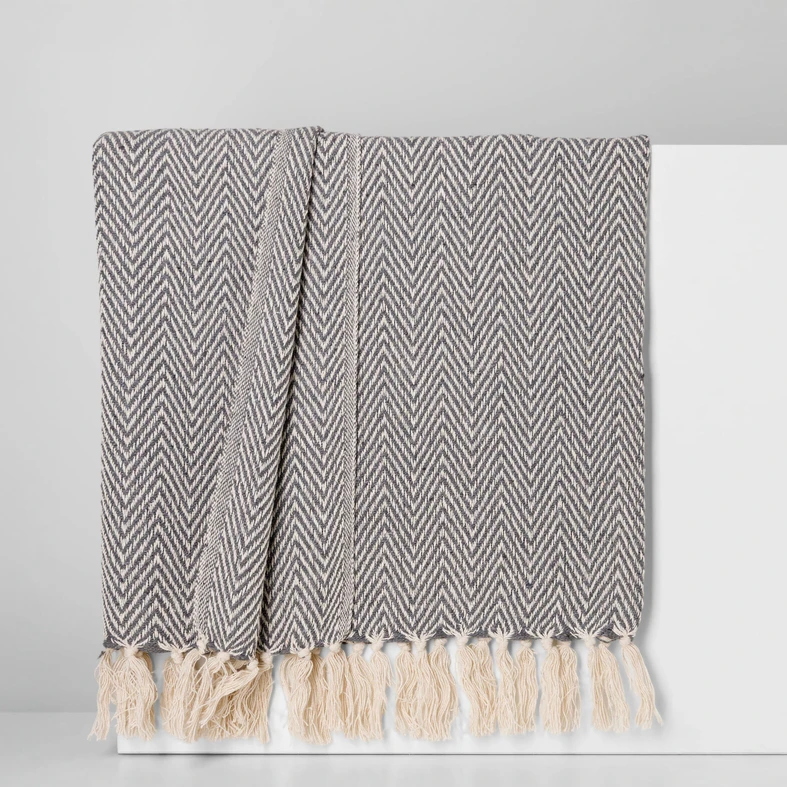 Sivá deka SALINA 125x150 cm