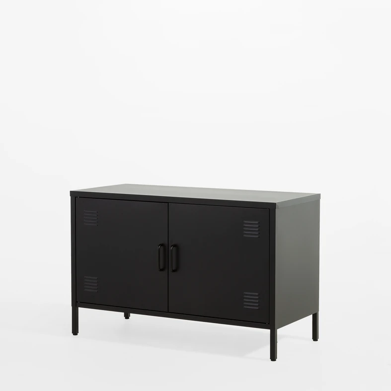 Komoda 2-dverová SOLANS čierna