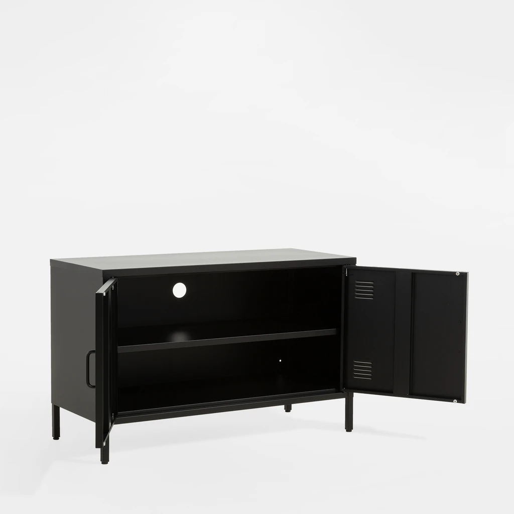 Komoda 2-dverová SOLANS čierna