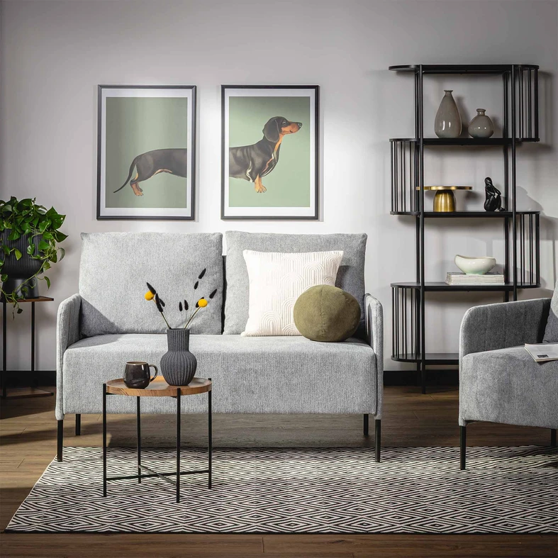 Maľba v čiernom ráme DASCHUND I 50x70 cm