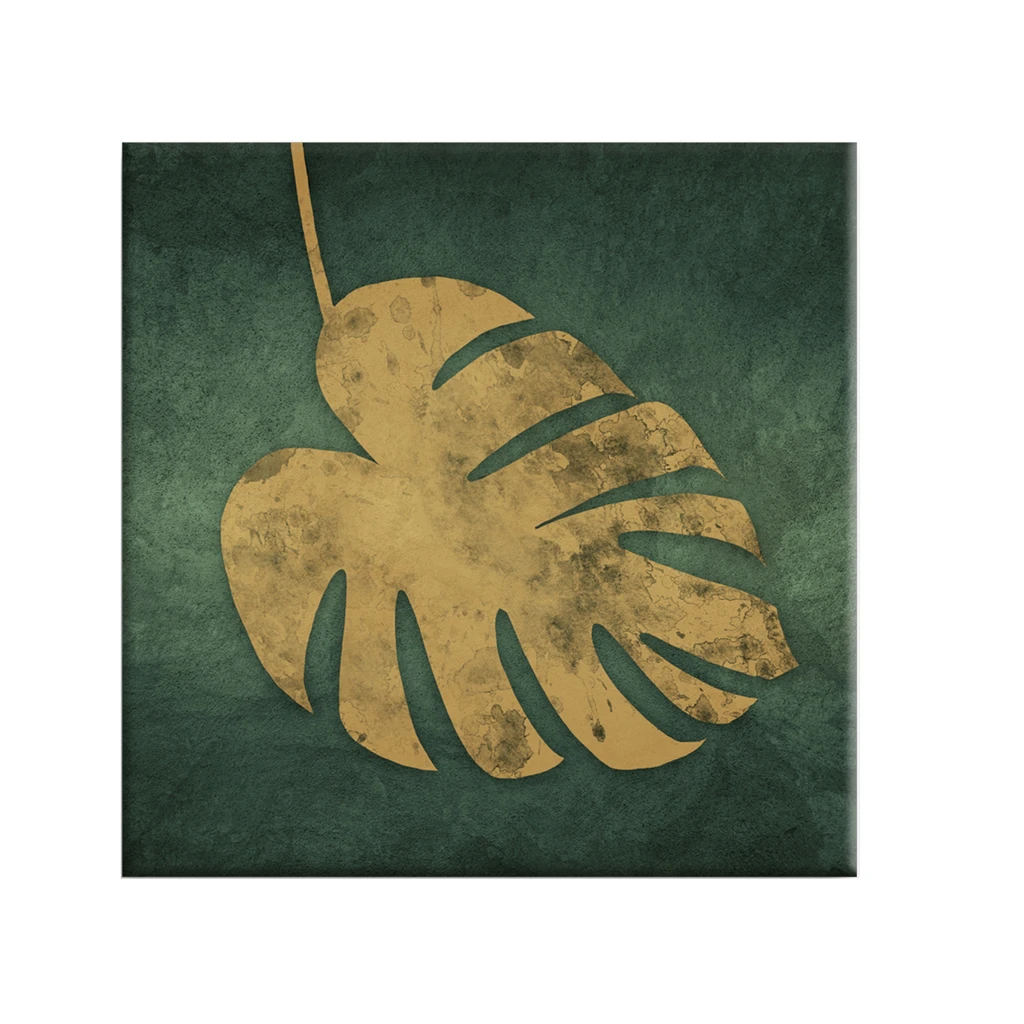 Obrázok CANVAS GOLD MONSTERA 65x65 cm