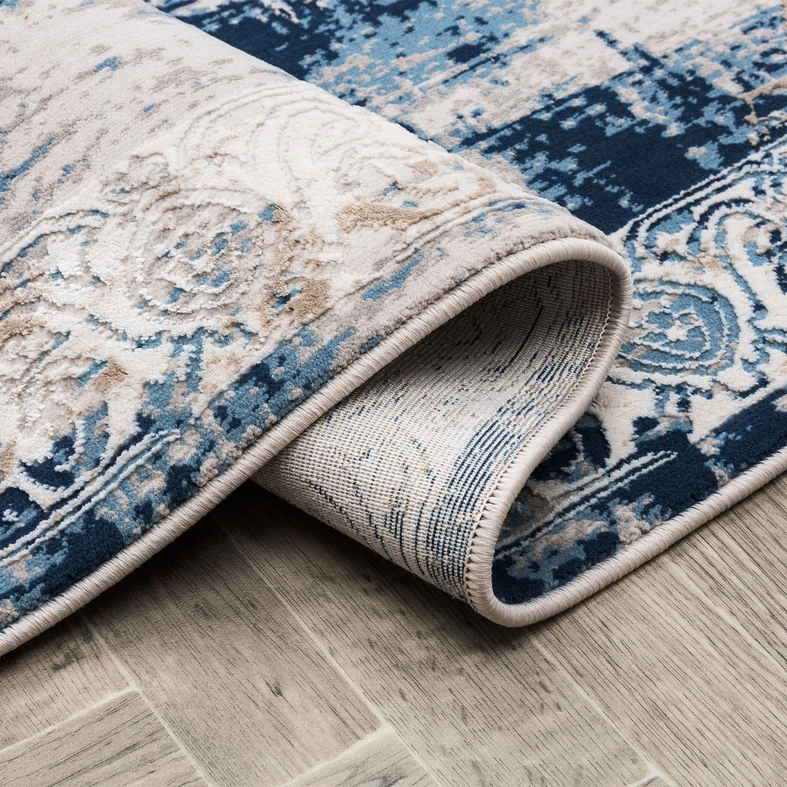 Koberec vintage modrý MONAKO 80x150 cm