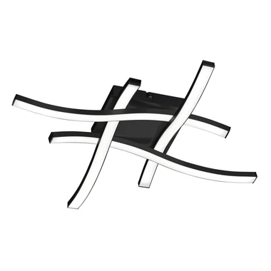 Čierna stropná lampa LED ROUTE hashtag