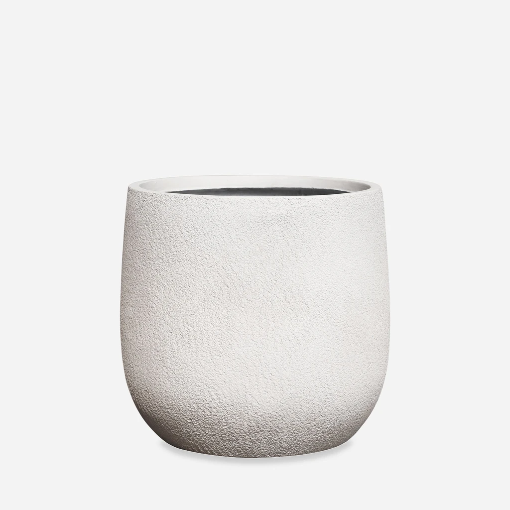 Súprava 2 bielych kvetináčov