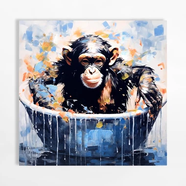 Obraz na plátne OPICA 60x60 cm