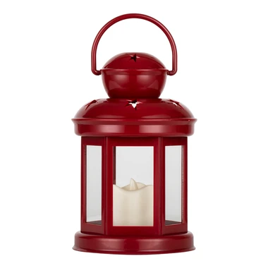 Lampáš červený LED 19 cm