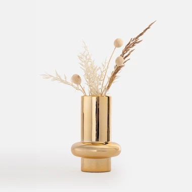 Moderná váza zlatá 20 cm