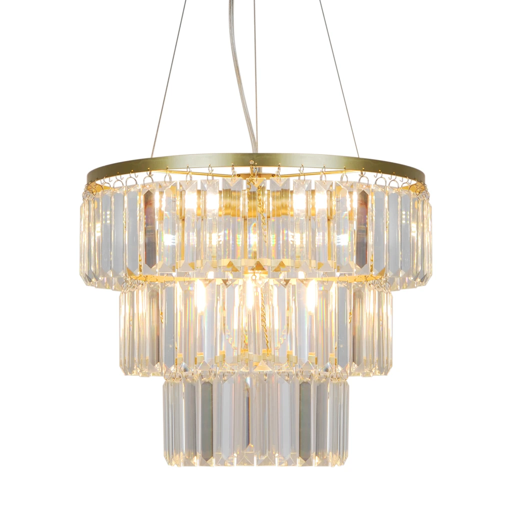 Lampa wisząca TIFANNY posiada oprawę przeznaczoną dla 4 żarówek typu E14 o mocy maksymalnej 40W.