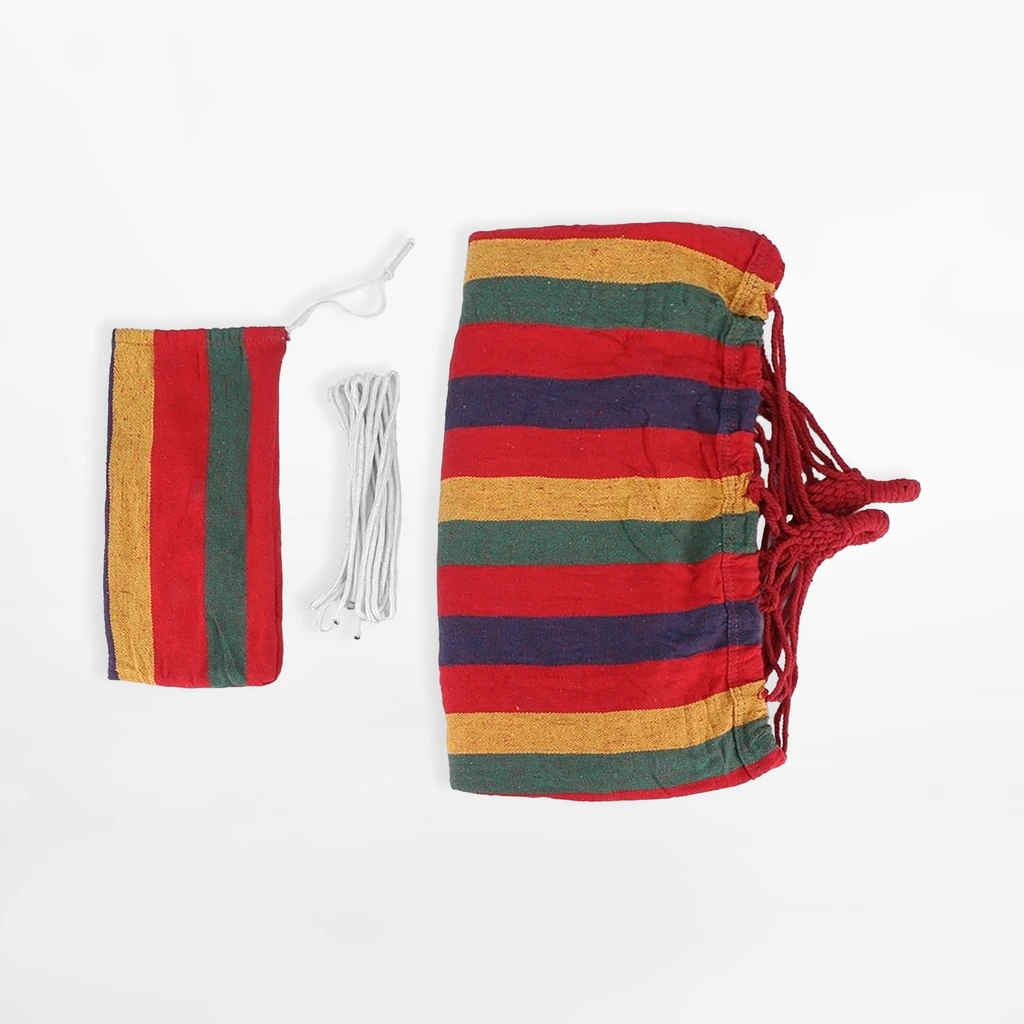 Hojdacia sieť vzor pruhy, s priečkou, 190x80 cm