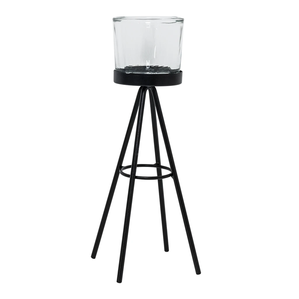 Sada 2 kovových svietnikov na čajové sviečky