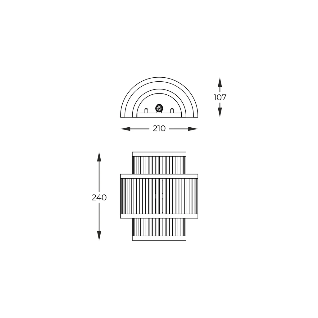 Nástenné svietidlo zlaté 2xG9 SERGIO W0528-02B-V6AC