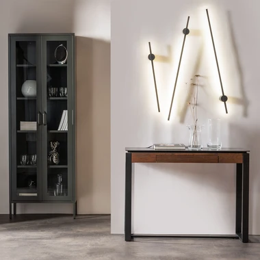 Nástenné LED svietidlo TROY čierne 6W 40 cm