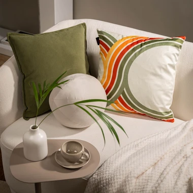 Viacfarebná geometrická obliečka na vankúš CINCO 45x45 cm