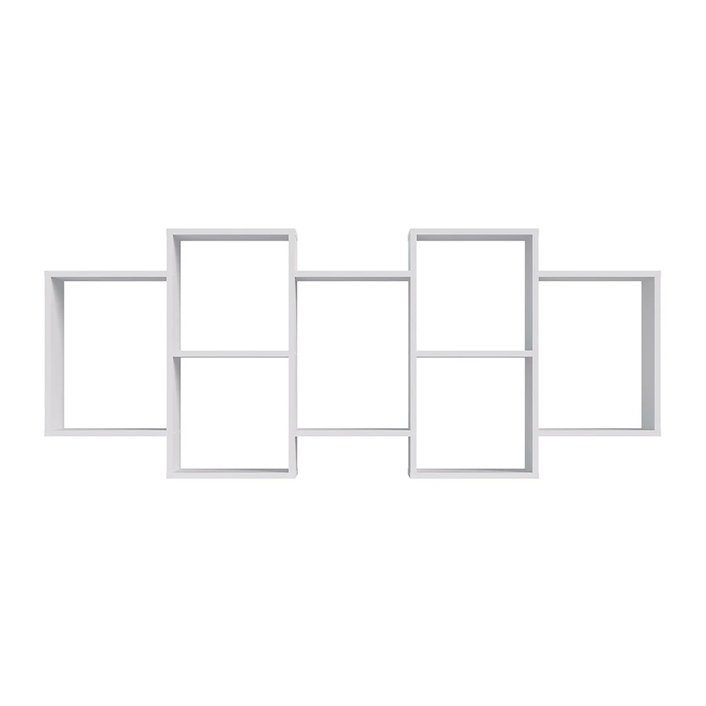 Závesná knižnica biela TRIO