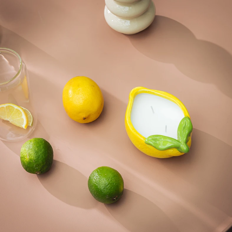 Sviečka vo kvetináči v tvare ovocia MIX