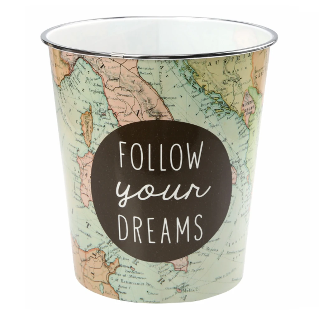 Odpadkový kôš do izby pre mládež s mapou GRAFFITI 7,5l