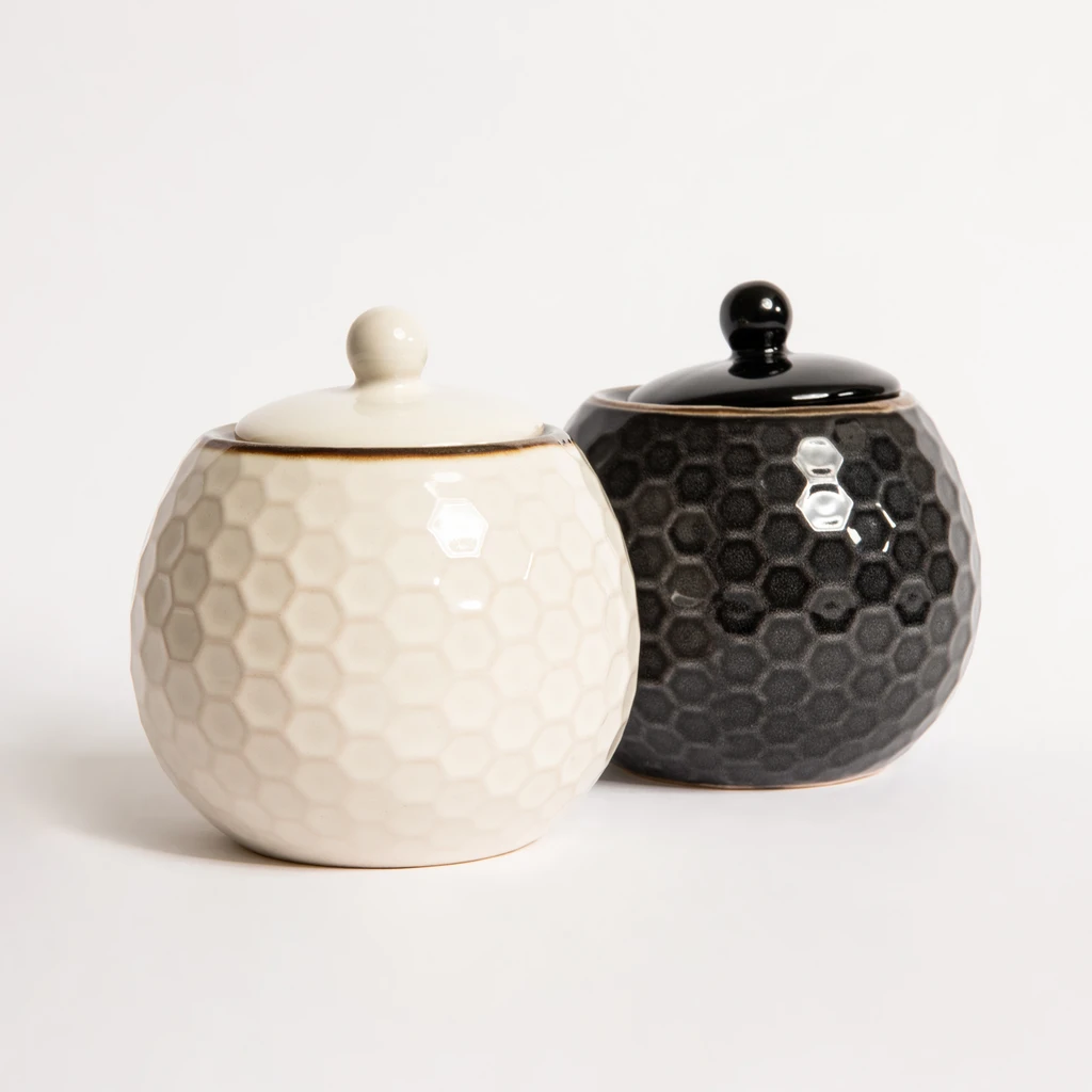 Keramická cukornička BRESCA čierna