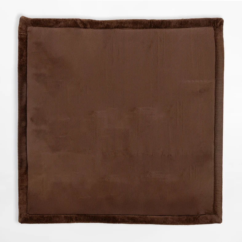 Štvorcový koberec PUFFY SOFT, hnedý, 120x120 cm