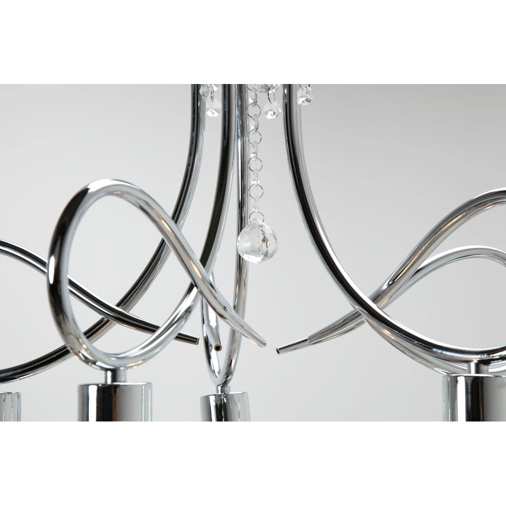 Luster so striebornými kryštálmi TINA 5