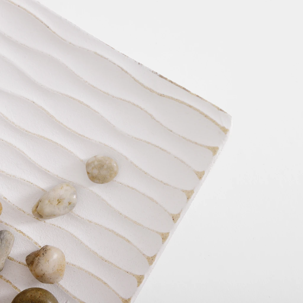 Prostokątny talerz ozdobny falowany