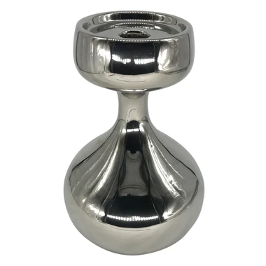 Jednoduchý strieborný svietnik 22 cm