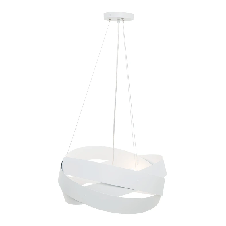 Biele závesné svietidlo TORNADO