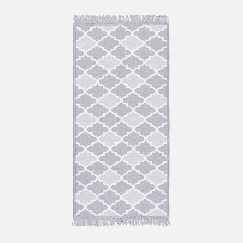 Sivý koberec v marockom vzore ALBORG 50x80 cm