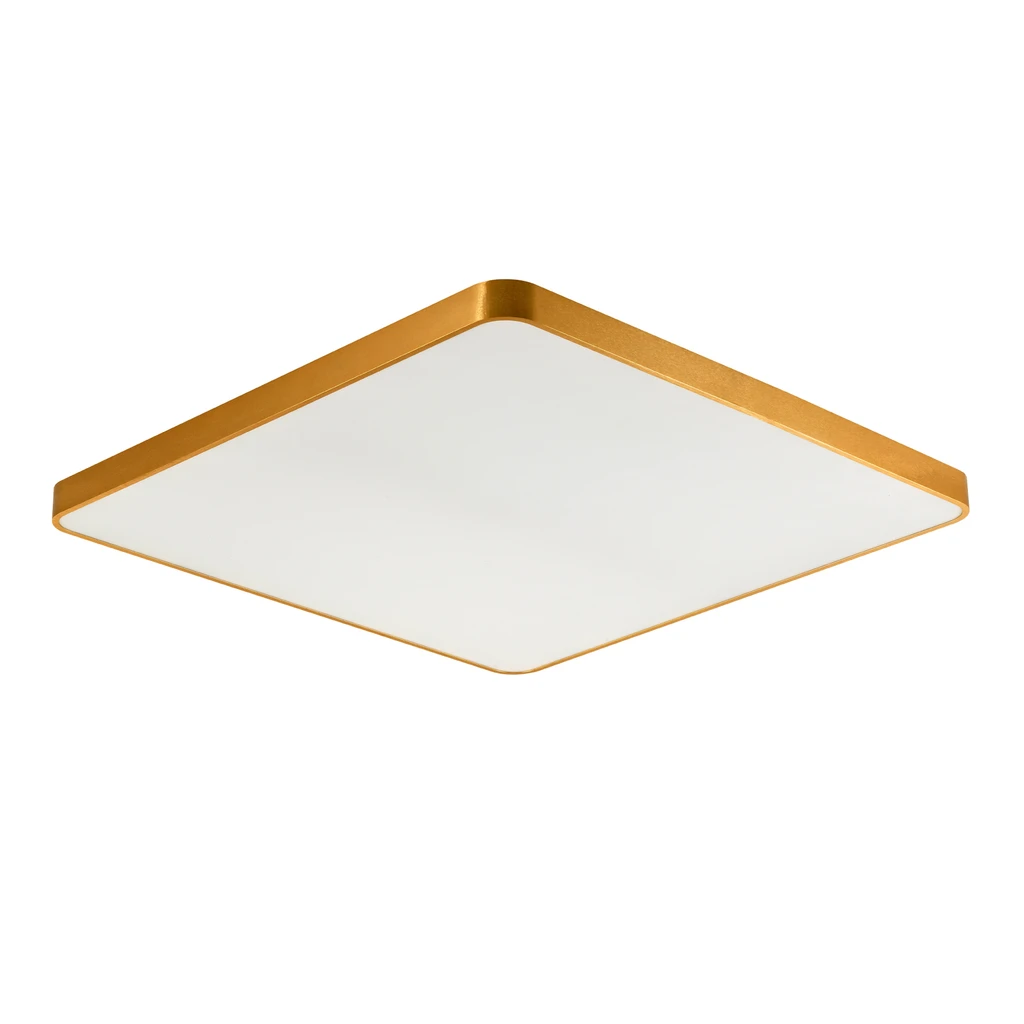 Stropná LED lampa štvorcová zlatá SIERRA 80 cm