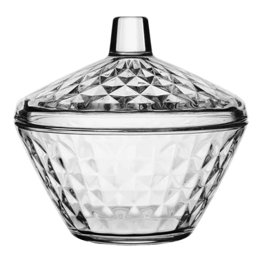 Cukornička so sklenenou pokrievkou, 330 ml