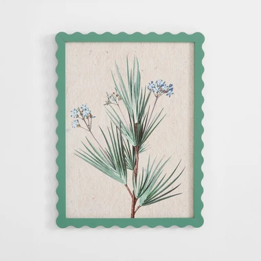 Botanický obraz zelený 30x40 cm