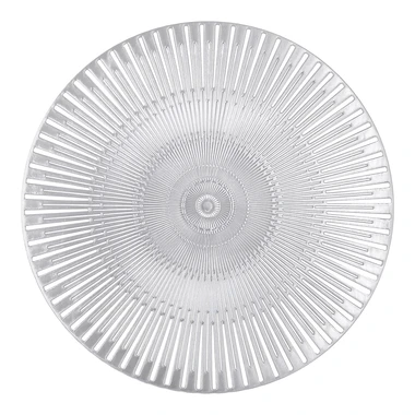 Okrúhla strieborná podložka na stôl 38 cm