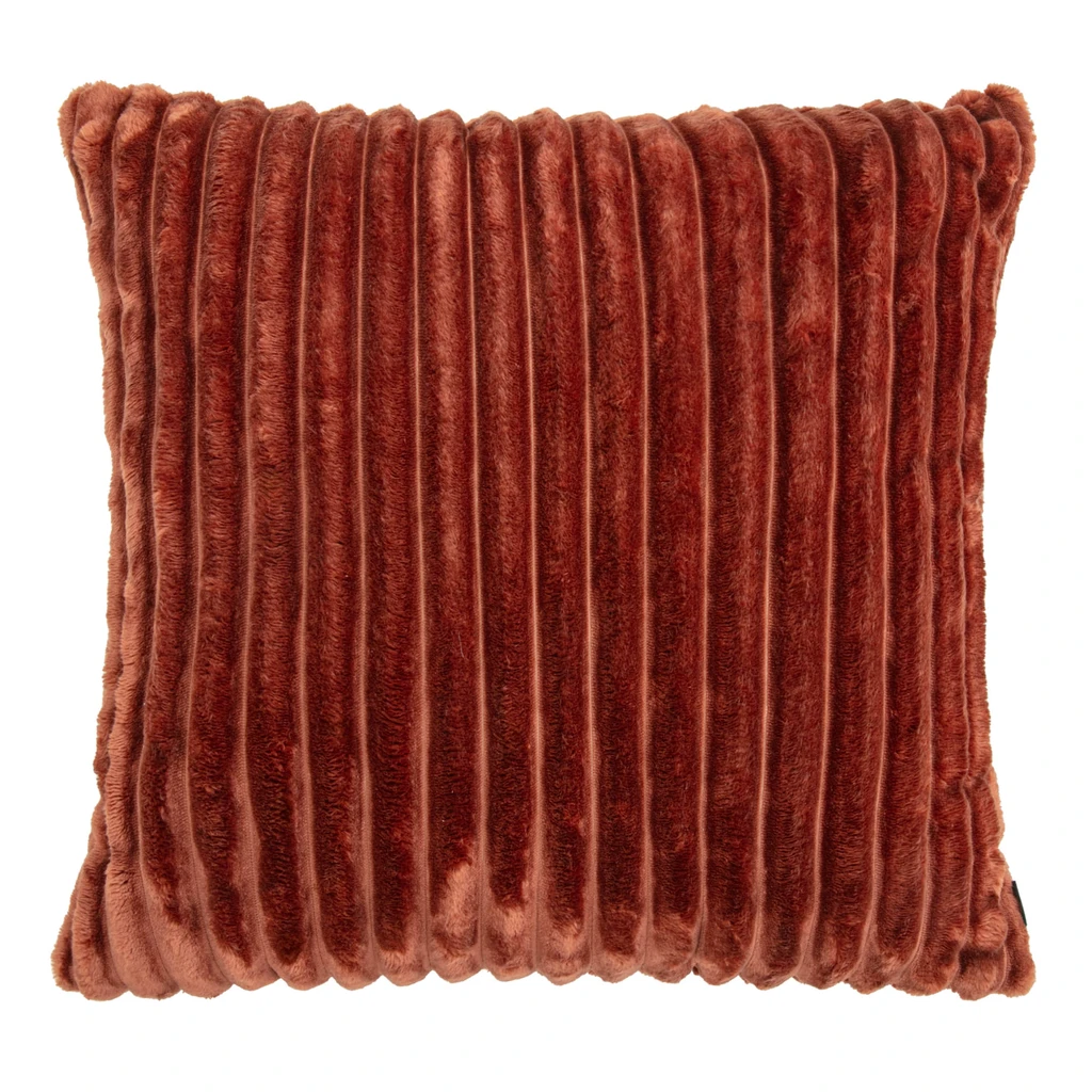 Dekoračný vankúš TILIA do obývačky, tehlový 50x50 cm