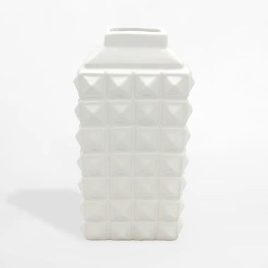 Moderná váza v bielej farbe 30 cm