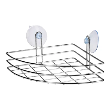 Rohová polica s prísavkami