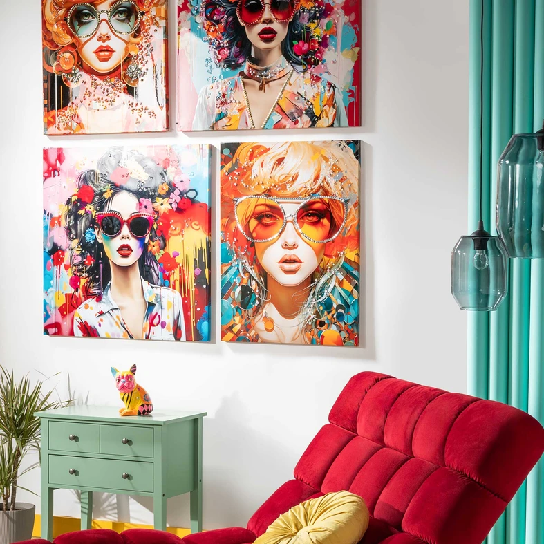 Obraz na plátne RETRO ŽENA II 60x80 cm