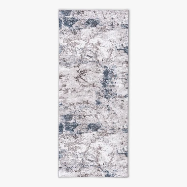 Koberec vintage sivo-tmavomodrý LONG 80x300 cm