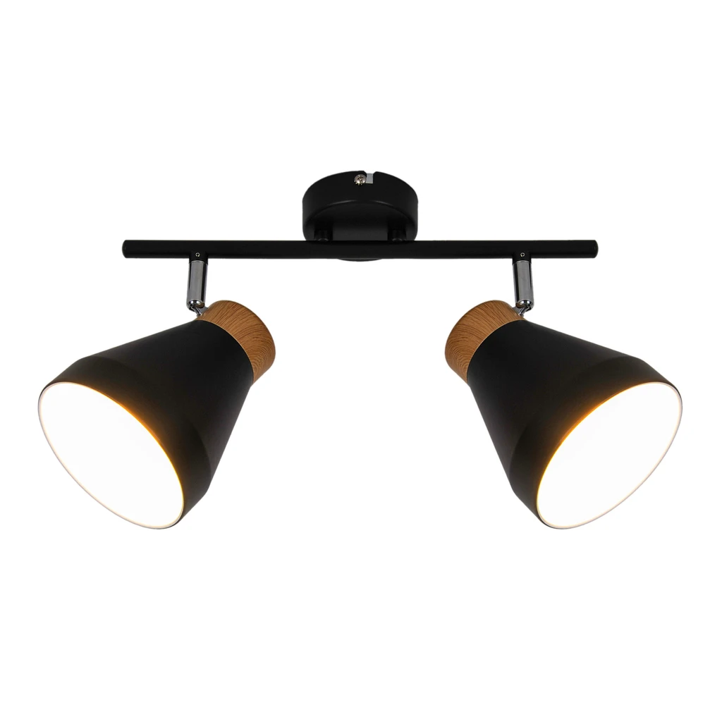 Stropné 2-bodové svietidlo, matná čierna HANDA