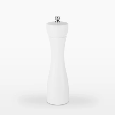 Mlynček na korenie a soľ biely 21 cm